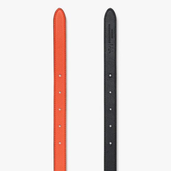 MCM Orange Reversible Diamond Belt main image 5